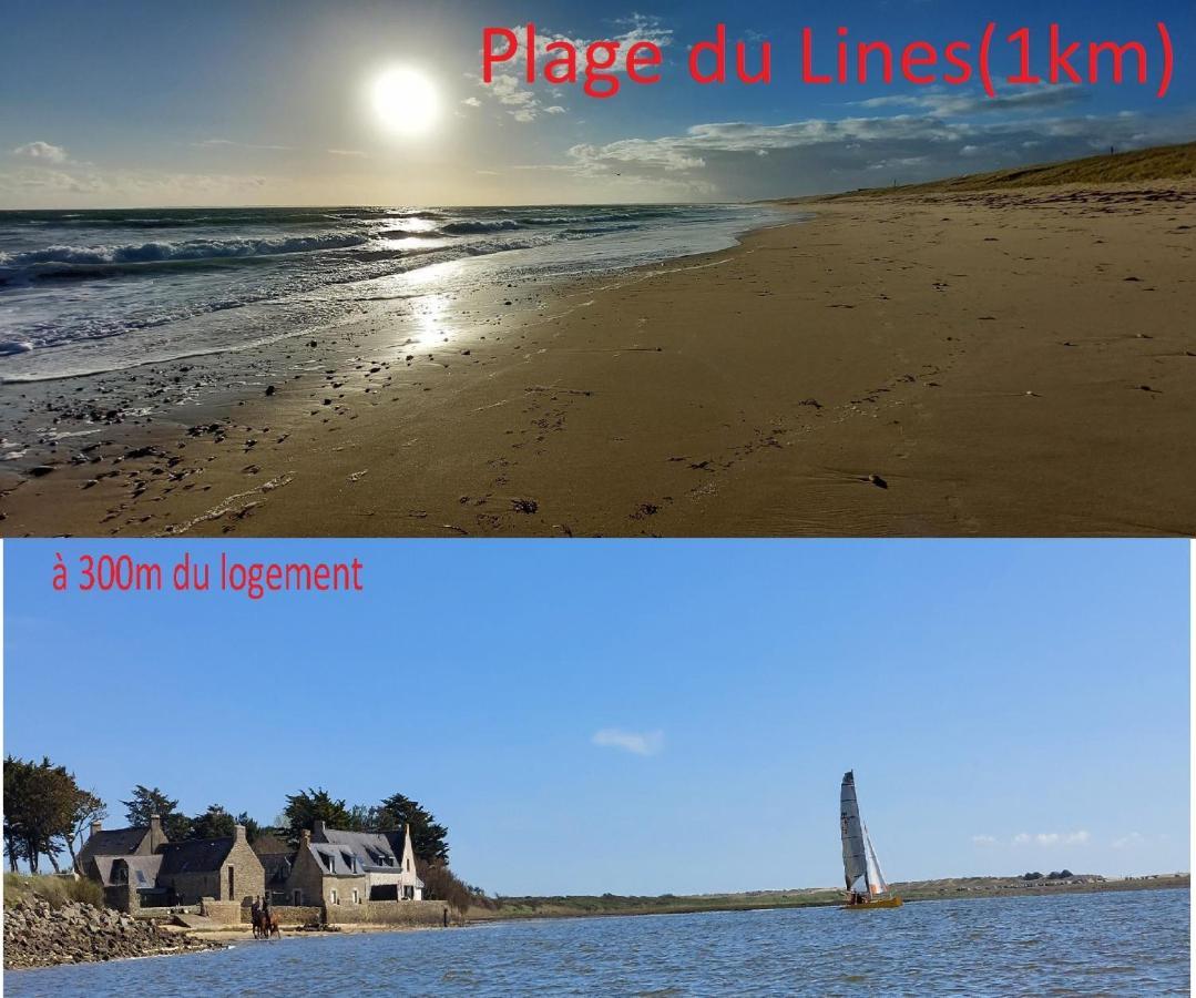 Maison De Vacances 4 Pers Avec Jardin Privatif A 1Km Plage Lines Et 300M De La Mer De Gavres - Ar Pil Jadur Plouhinec  ภายนอก รูปภาพ